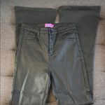 Edikted  Black waxed denim Flared Pants.  Size S Photo 0