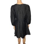 Anthropologie Corey Lynn Calter Odette Mini Dress sz M Black floral jacquard New Size M Photo 4