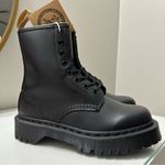 Dr. Martens Dr. Doc Martens 1460 Vegan Bex Mono Lace Up Black Out Leather Women's Boots Sz 5 Photo 5