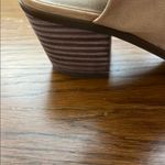 Lucky Brand  Tan Suede Heeled Boots with Open Toe Photo 1