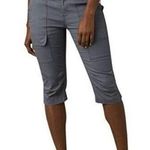prAna Womens 8 New NWT Gray Hike Shorts Pocket Long UPF 40 Trail Elle Knicker Photo 0