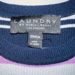 Laundry by Shelli Segal NWT Striped Knit Tank Top Scallop Hem Size Small Photo 2