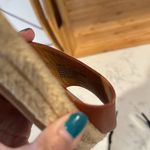 Lucky Brand brown leather espadrille sandals ankle buckle neutral summer size 7 Photo 8