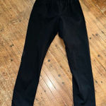 Eileen Fisher black M pull on minimalist luxe stretchy ankle pants Photo 0
