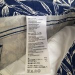 Tommy Bahama Blue Eclipse Mar-A-Sketch White Floral Short Raw Hem Denim Skirt Photo 3