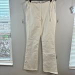 ASOS White Flare Leg Pants Tie Waist Casual Trousers Boho Grunge Casual Size 8 Photo 1