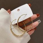 18K Gold Plated Gold Hoop Earrings for Women Photo 1