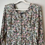 vintage nostalgia dress Floral Maxi Cottage Pleated 90s 80s Coquette Feminine M Green Size M Photo 5