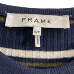 frame denim Frame 70s blue multi striped long sleeve crewneck T-shirt women’s S ￼ Photo 3