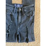 Hollister  Black Distressed Ripped Ultra High Rise Super Skinny Denim Jeans 00S Photo 2