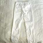 Free People  White High Waist Busted Skinny Jeans 30 Photo 11
