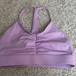 Light Purple Front Scrunch Sport Bra Size Medium Photo 0