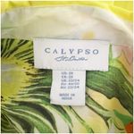 Calypso St. Barth Women’s Tropical Button Down Shirt Blouse Fruit & Floral Cotton Photo 8