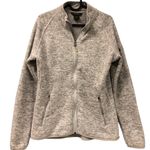 Eddie Bauer  Fleece Jacket Full Zip Gray zipper pockets Women's Size‎ Medium Photo 0