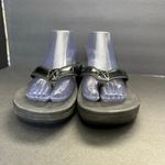 Vionic Womens size 11 High Tide Black Patent Leather Thong Sandals tvw4895 Photo 2