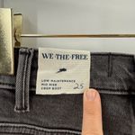 Free People We The Free Jeans Sz 25 Black Faded Low Maintenance Mid Rise Crop Boot‎ Cut Boho Photo 5