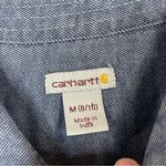 Carhartt Woman’s Denim Button Down Casual Shirt Size Medium (8/10) Photo 4