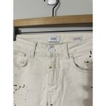 Rare CLOSED GLOW Special Edition Straight Cropped Ankle Jeans Paint Splatter 25 Blue Photo 3