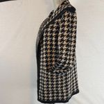 Max Studio  Women's Houndstooth Jacquard Open-front Cardigan In Black Photo 7