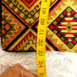 Vintage Silverado Tapestry Jacket Native American Print Made in USA Gold Size M Photo 9