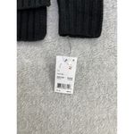Ny Collection  Solid Black Knitted sweater Unlined Size Small Photo 4