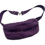 Obermeyer  Stowaway Waist Bum Bag Fanny Pack Purple Quilted Adjustable Nylon Ski Photo 0