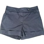 Trina Turk  Women’s Size 2 Black Cotton Blend Dressy Cuffed Shorts Photo 0