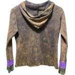 Kathmandu Imports Owl Patchwork Hoodie Size Small Brown Photo 5