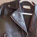 Lizard Thicket  Faux Leather bomber Jacket Photo 2