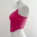 Charlotte Russe Pink Lace Corset Top MEDIUM NWT Photo 3