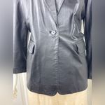 Apostrophe  Black Business Soft Leather Women's Casual Blazer Size 14P Photo 11