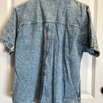 VTG 80s Western Denim Bedazzled With Floral Patch Size M Photo 2