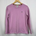 Lacoste Women's Pink Long Sleeve Crew Neck Sweater Size 46 Made in France Photo 1