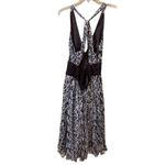 Nicole Miller Silk Geometric Halter Dress - Size 14 Photo 7