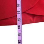 Alice + Olivia  Red Lennon Surplice Mini Dress Size 8 Photo 5