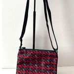 Kipling  Abner Printed Crossbody Purse Bag Adjustable Blue/Red Travel Lightweight Photo 2