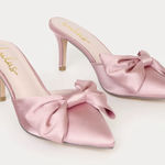 Lulus Pink Bow Heels  Photo 0