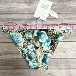 Lisa Blue Leopard Roses Ring Side African Queen Tawny Bikini Bottom NWT XS 4 Photo 5