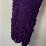 Lucy in the Sky Deep Purple Ruched Mini Dress Photo 7