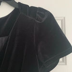 Modcloth  Black Velvet Jumpsuit Size M Holiday Party Outfit Christmas NYE‎ Chic Photo 3