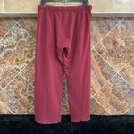PINK - Victoria's Secret Pink by Victoria's Secret Womens Pocket Drawstring Maroon Wide Leg Sweatpants S Photo 7