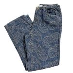 Liz Claiborne Vintage Jeans Denim AOP Embroidered Paisley 4P 4 Petite Photo 0