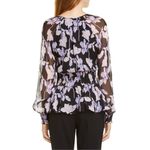 Diane Von Furstenberg ✨ Jacie Floral Tie-Neck Silk Sz Medium Blouse✨ Photo 1