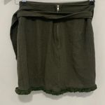 Princess Polly Green Khaki Tie-Waist Skirt / Skort Photo 3