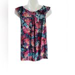 Moulinette Soeurs  by Anthropologie Ladies Floral Silk Blouse Size 4 Photo 2