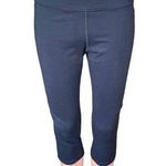 MARIKA Black Capri Activewear Leggins Neon Coral Waistband ~ Women's Size MEDIUM Photo 0