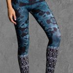 Onzie  Lucky Eye 276 Blue Tie Dye Graphic High Rise Leggings Size XS Photo 0