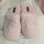 Victoria's Secret  Pink Plush Slippers Photo 6
