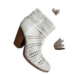 Rag and Bone Off White Woven Leather Ankle Boots Size 39.5 / 9.5 Photo 1