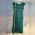 ABS Allen Schwartz  Emerald Lace Midi Dress Photo 4
